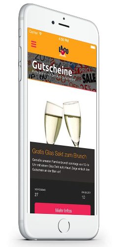 Iphone mit Gastro-App